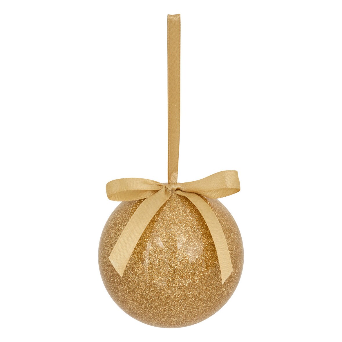 Déco Sapin Boule de Noël Or pailleté D 7.5  cm