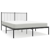 thumbnail of vidaXL Bedframe met hoofdbord metaal zwart 140x200 cm