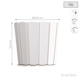 thumbnail of Prosperplast - BOARDEE BASIC 12L Topf - 28,5x28,5x25,6cm in Weiß farbe