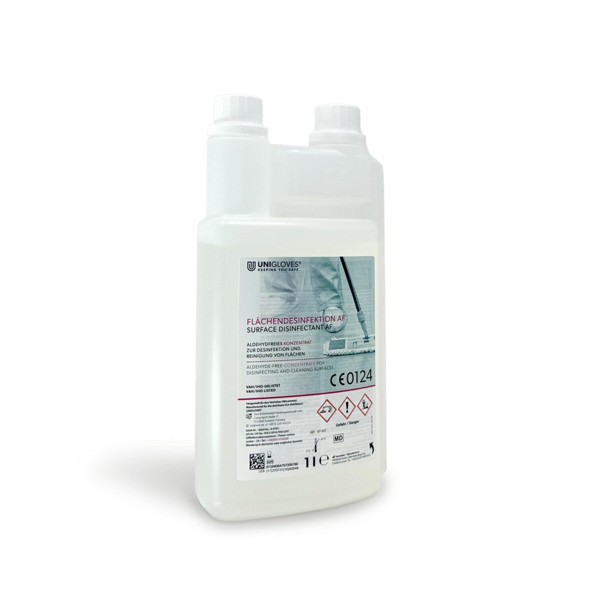 UNIGLOVES Flächendesinfektion AF - 9 x 1 Liter - Konzentrat