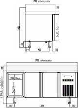 thumbnail of vaiotec TOPLINE Tiefkühltisch / 3-fach GN1/1 mit 6 Schubladen & Aufkantung, 1795 x 700 mm