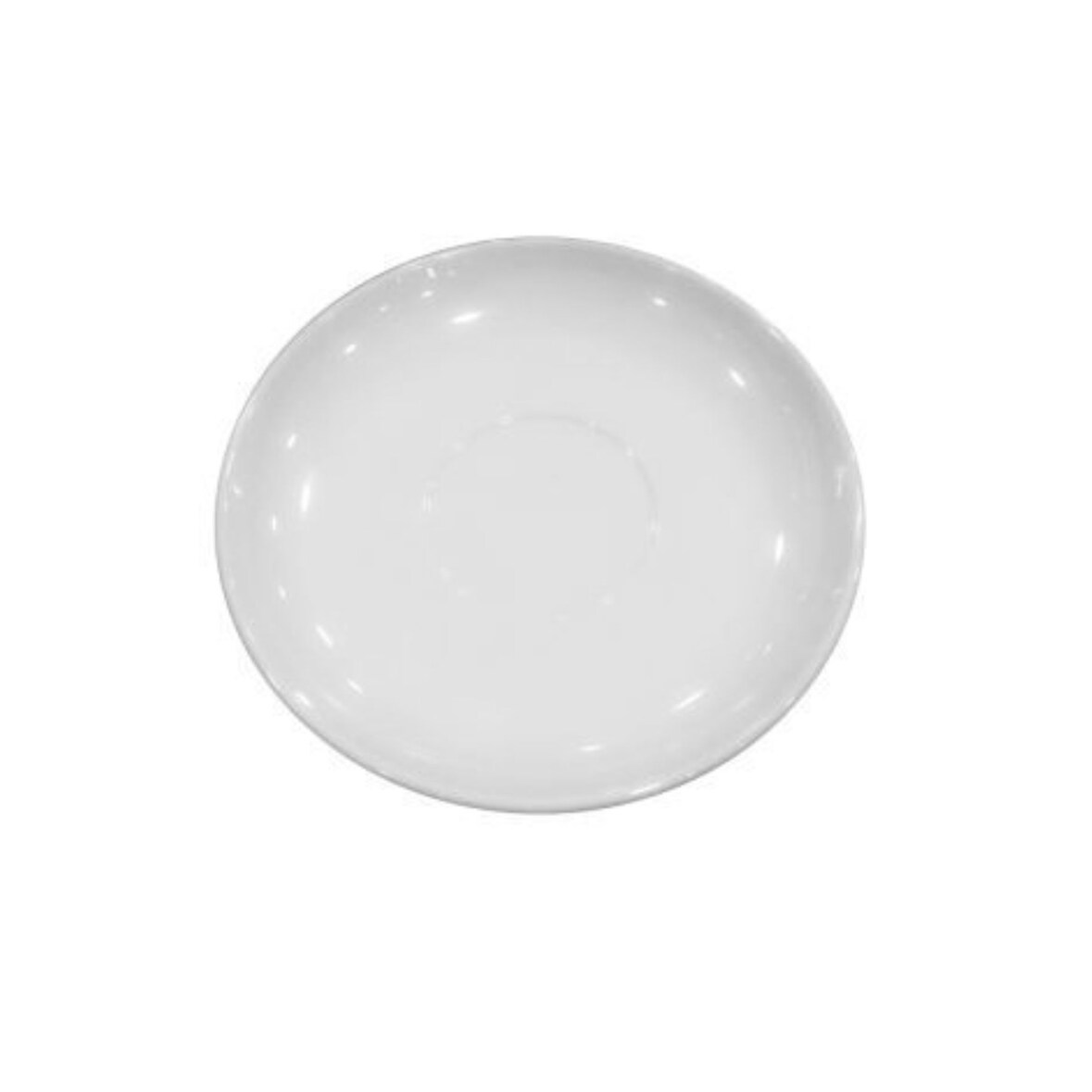 Menash - Plato de café Melange para buffet de melamina, compatible con las taza Melange, de Ø13,3x2cm en color blanco.
