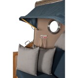 thumbnail of Strandkorb - bene living - Königssee Teak Bullauge - PE grau - Modell 593 - inkl. Liftersystem