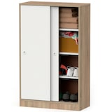 thumbnail of Briebe Armario Dormitorio, Multiusos, Baño, Mueble Cocina, Zapatero 2 Puertas Correderas 120x74x33 cm, Nova, Blanco