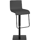 thumbnail of Banco de bar em couro sintético Limon cinza/preto