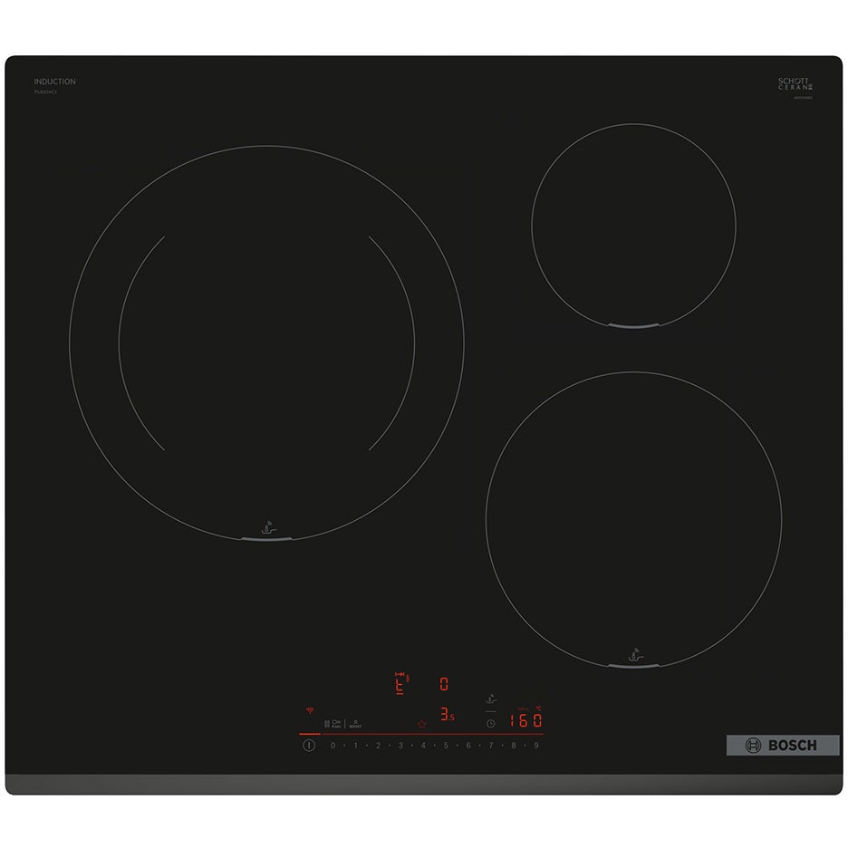 Vitrocerámica inducción Bosch PIJ631HC1E 3 zonas cocción ancho 60 cm