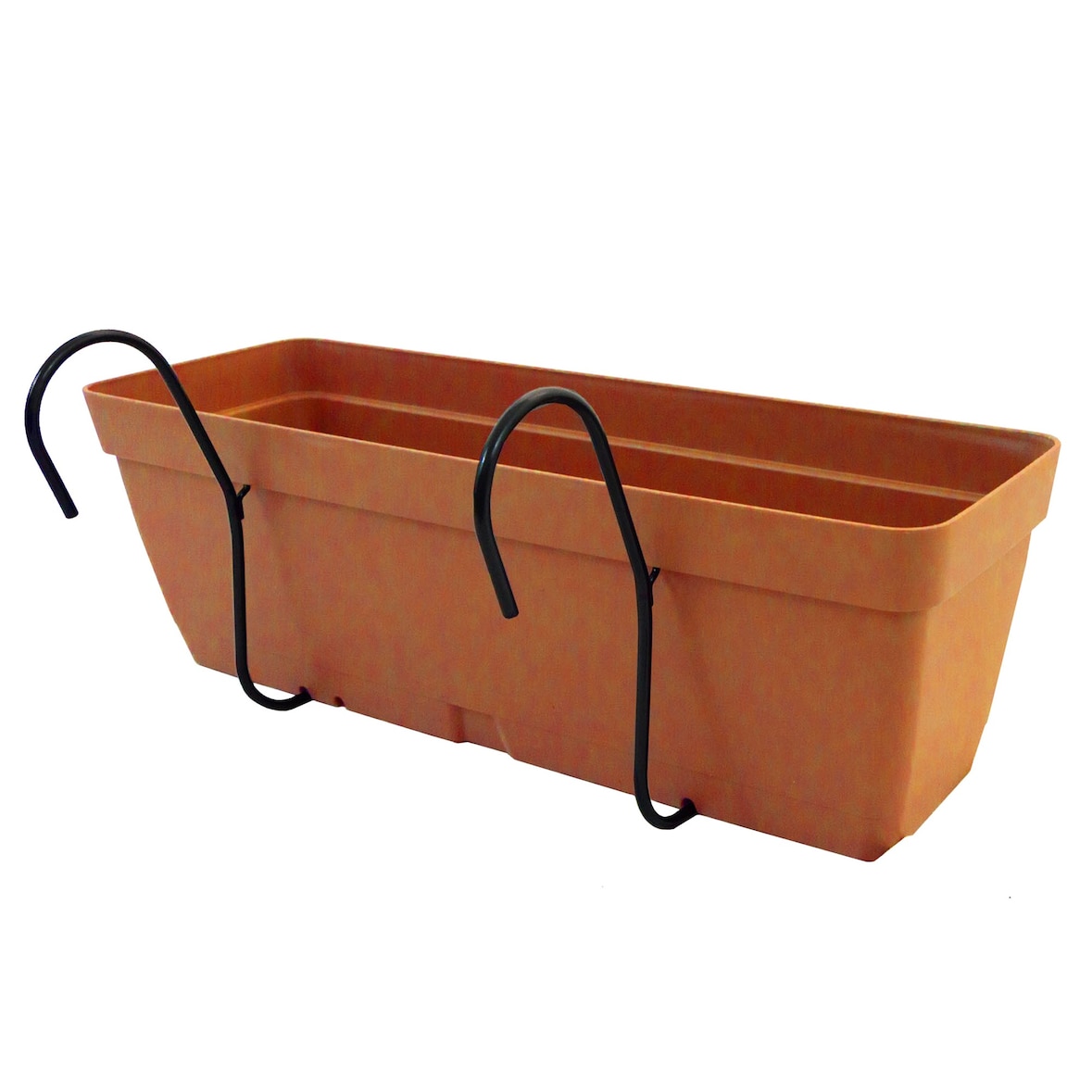 Artplast - Fioriera da 40 cm con supporto di fissaggio curvo