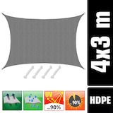 thumbnail of Toldo UV 3x4 HDPE Vela de Protección Solar Rectangular Techo para Balcón Gris
