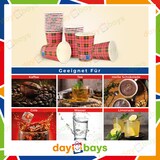 thumbnail of DayBays 12000 Stk. Kaffeebecher 7,5oz/180ml Ø7cm " Coffee To Go Becher " Pappe mit PE-beschichtet