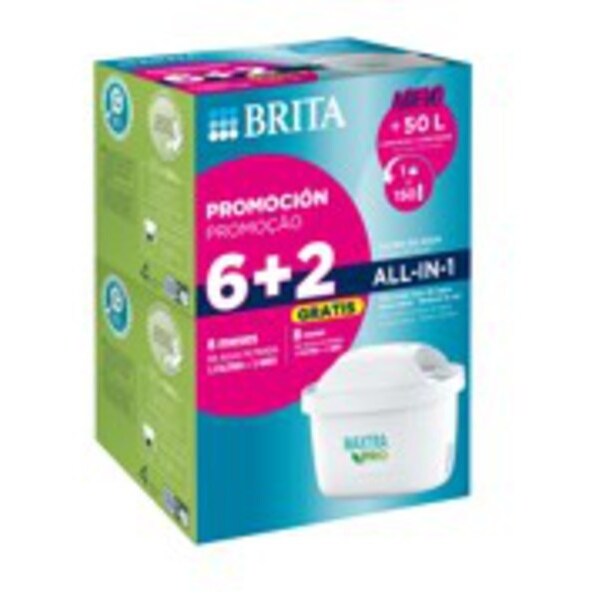 Brita filtro MAXTRA pack6+2 mx pro all (1052560)