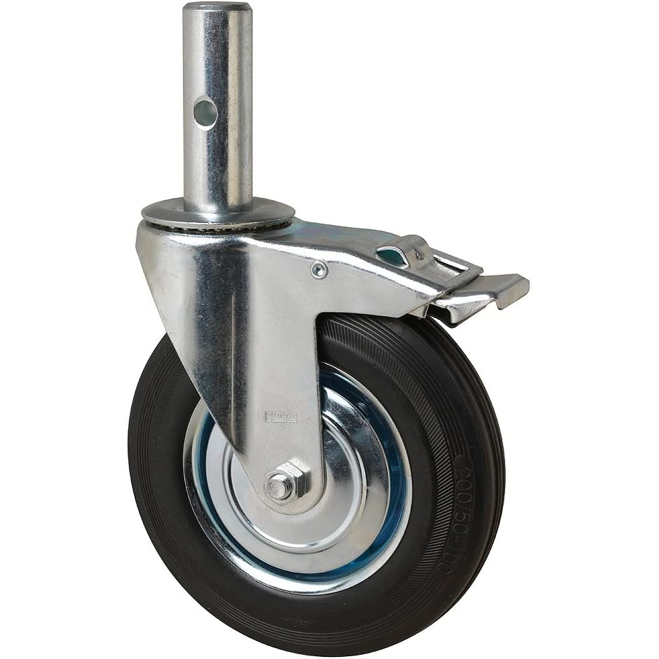 WOLFPACK LINHA PROFISSIONAL - Roda para Andaime Industrial (Macho) 200 mm.