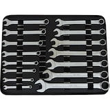 thumbnail of FAMEX 720-18 Profi Alu Werkzeugkoffer bestückt mit Werkzeug und Steckschlüsselsatz mit 108 Feinzahnknarren