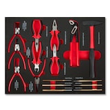 thumbnail of EBERTH Espuma para herramientas Juego de herramientas de 134 piezas, espuma para herramientas, juego de herramientas profesional de metal duro, rojo