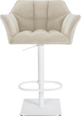 thumbnail of CHEFGASTRO Barhocker PHILADELPHIA Weiß Cord HxBxT 88x64x45cm Cord Creme Barstuhl