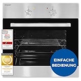 thumbnail of Exquisit Einbaubackofen, Backofen Einbaugerät Silber, 62 L Garraum, Einfache Bedienung, Backofen klein, EBE 555-1.1