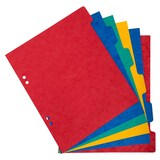 thumbnail of Exacompta 406E 20x Register aus Colorspan-Karton 225g/qm, 6 Positionen, für Format 220x170mm - Farben sortiert