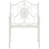 thumbnail of 2er Set Gartenstühle AUSTIN - Metall Antik weiß 62x53x94 cm | Gartenstuhl Metall Terrassenstuhl Antik Verzierung Stühle Garten Balkon