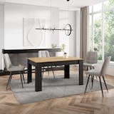 thumbnail of Tavolo da Pranzo, Cucina, Sala da pranzo, 140x90x76 cm, Per 6 persone, Tavolo Cucina, Stile moderno, Rovere e nero _ 485_5