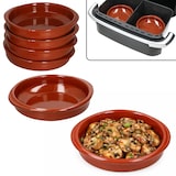 thumbnail of 6er Set Airfryer Tonschalen rund mit Griffen Ø16cm 300ml Tapas Cazuela Antipasti