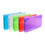 thumbnail of Exacompta - Réf. 51099E - Carton de 10 classeurs PP pour fiches bristols - 2 anneaux 25mm - Dos 35mm - Dimensions 16,5x24cm - Assortis