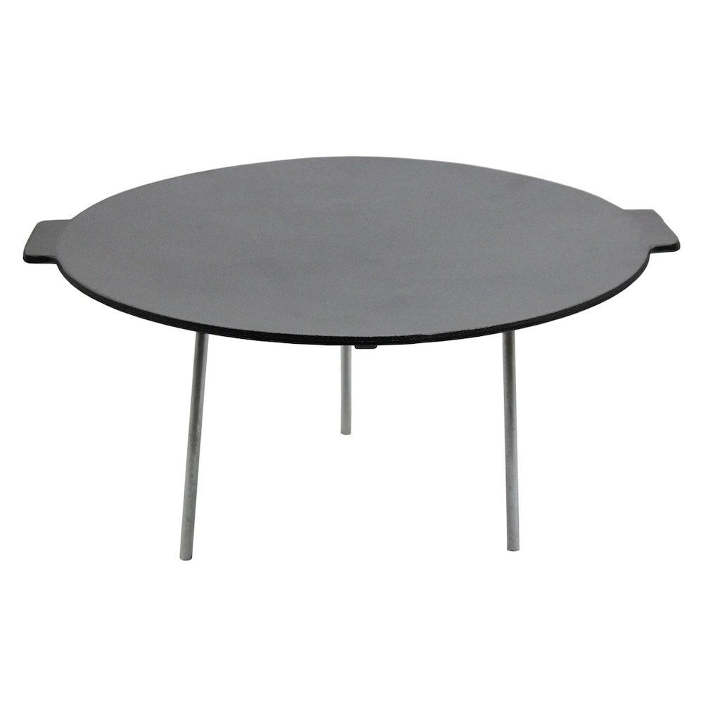 CHEFGASTRO BBQ Grillpfanne Feuerschale Abstelltisch für Dutch Oven | Ø 45cm