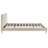 thumbnail of SalesFever Polsterbett | Samt | B 151,5 x T 214,5 x H 91 cm | Beige