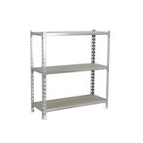 thumbnail of SimonRack Estante de metal 900x1200x500 mm, 3 níveis, prateleiras de madeira, capacidade 200 kg por nível, Galvanizado - Maderclick
