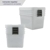 thumbnail of PROREGAL Aufbewahrungsbox mit Deckel 30L 4er Set Klein transparent stapelbar Kunststoffbox Verschlussclips Stapelbox Aufbewahrungsbehälter Büro