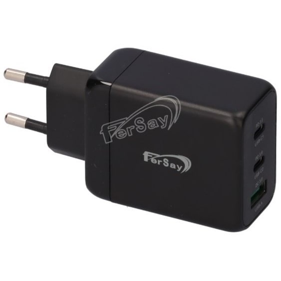 Fersay cargador AR23 1 usb 2 usb c carga rapida