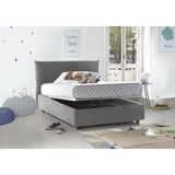 thumbnail of Dmora Letto piazza e mezza Ornella, Letto contenitore con rivestimento in tessuto, 100% Made in Italy, adatto per materasso Cm 120x190, Grigio