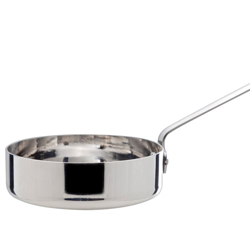 Mini Poele Inox  Collection Inox Gris ø 12 cm H 3,5 cm x 12 Mondo Déco