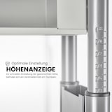 thumbnail of bümö höhenverstellbarer Schreibtisch Z-Serie 80x80 cm in Nussbaum, Gestell in Graphit - PC Tisch klein für's Büro manuell höhenverstellbar,