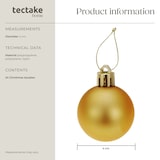 thumbnail of 24 Christbaumkugeln unzerbrechlich in Weiß/Gold - gold/weiß
