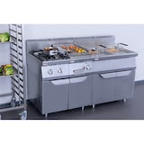 thumbnail of METRO PROFESSIONAL Gas Rostbräter Aufsatzgerät GGCB1700, Edelstahl, 35.6 x 51 cm, 7 kW, gewellt