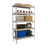 thumbnail of SimonRack Metalen Stellingkast Opbergrek 2000x1500x750 mm, Zwaar Belastbaar Rek, 400 kg Draagvermogen, 5 Verstelbare Houten Planken - Ecoforte