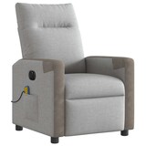 thumbnail of vidaXL Massagesessel Elektrisch Wolkengrau Stoff