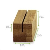 thumbnail of ECOLOMIQUE - 10 Pcs - Porte menu en bambou - 5,6 x 2 x 2 cm, idéal pour restaurants - ECO210BSIGN22