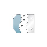 thumbnail of Jeu de 2 fers profilés Ht. 90 x 5,5 mm corniche N°6 M590.351 pour porte-outils de toupie - Diamwood