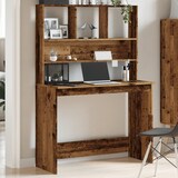 thumbnail of vidaXL Schreibtisch mit Regal Altholz-Optik 102x45x148cm Holzwerkstoff