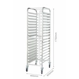 thumbnail of METRO Professional Carro portabandejas 2 en 1 GSC101821, acero inoxidable, 46,3 × 60,5 × 175 cm, GN 1/1