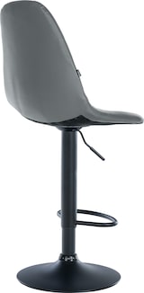 thumbnail of Sgabello da bar Elmore in similpelle grigio/Metallo nero opaco