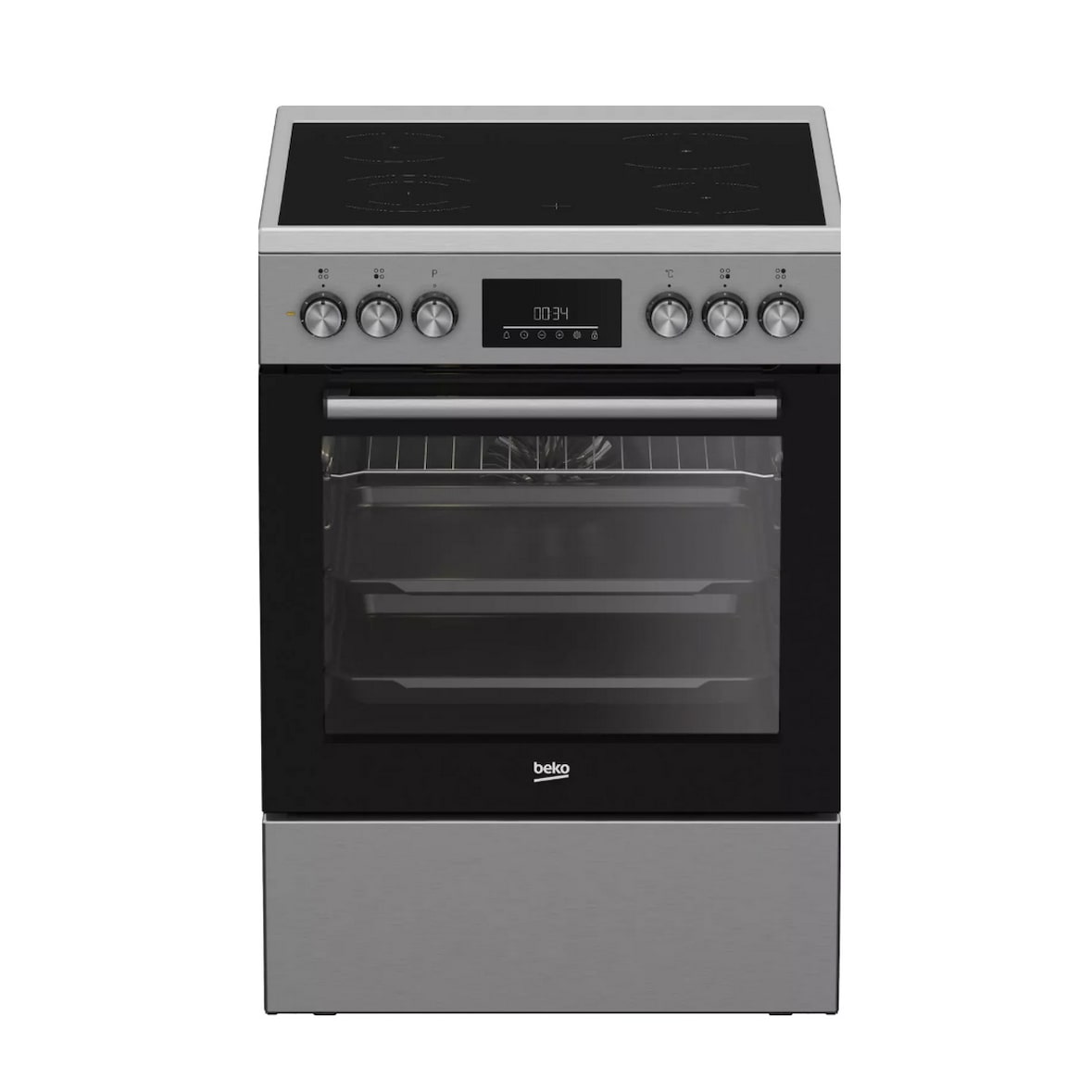 BEKO cuisinière vitrocéramique 66l 4 feux inox FBE67310GX