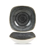 thumbnail of 12 x Schale eckig 18x18cm STUDIO PRINTS HOMESPUN charcoal black