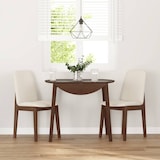thumbnail of Chaises à manger coussins 2 pcs marron bois massif caoutchouc Modèle Vega Executive Vision