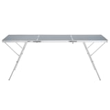 thumbnail of Aluminium Klapptisch Jumbo mit Tragegriff 180x70x70cm - silber