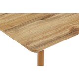 thumbnail of Esstisch Schweizer Kante Holz Wildeiche-Optik 115 x 75 4-Fuß-Gestell Metall eiche TRONDHEIM