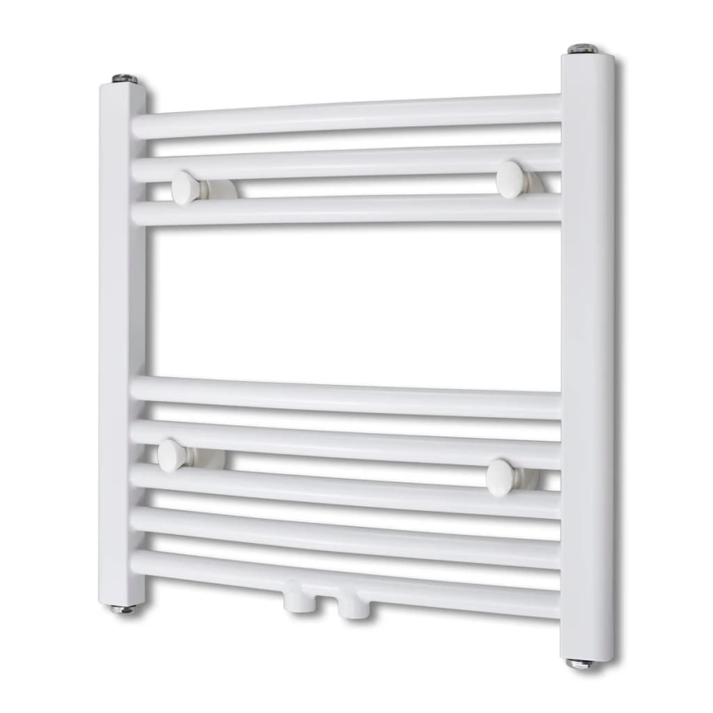 Sèche Serviettes Chauffage Central Incurvé 480x480mm + Connecteurs