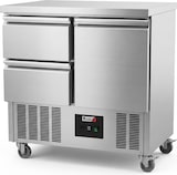 thumbnail of Romux® Saladette und Pizzatisch 1 Tür und 2 Schubladen 90x70 cm 220 Liter Statisch | Kühltisch von Pizzen und Salaten