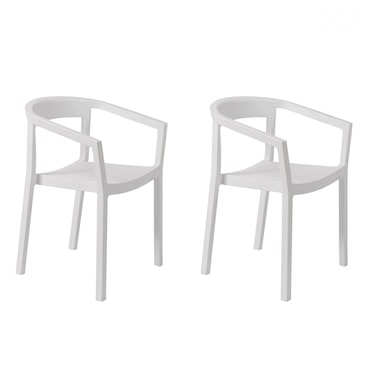 Resol PEACH Poltrona Interior, Exterior Set 2 Branco
