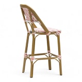 thumbnail of Banqueta de bar ALMA - Trançado rosa e branco